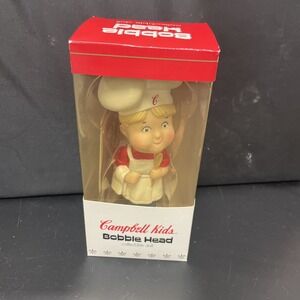 New Campbell Soup Kids Bobble Head Doll AA White‎ Collectible Doll 2002